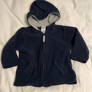 Old Navy Baby Blue Fleece zip Up Hoodie